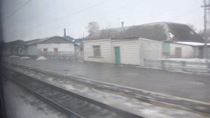 Станция Сасово Рязанской области из окна поезда.