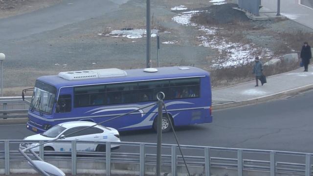 Владивосток. Вид с лестницы к видовой площадке. 21.01.2019 смотреть онлайн