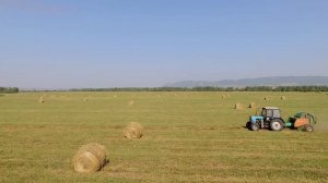 Уборка сена в Сибири, сенокос в России, как убирают сено в деревне 2021