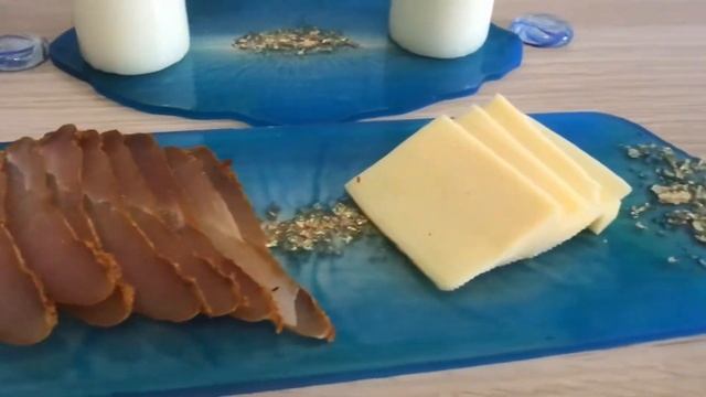Блюда для сервировки из эпоксидной смолы