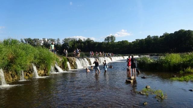 Самый широкий водопад Европы Вентас Румба Экскурсии по Латвии смотреть онлайн
