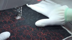 Цветочная стёжка на основе простого завитка