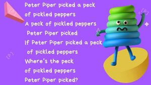 Скороговорка на английском языке | Peter Piper