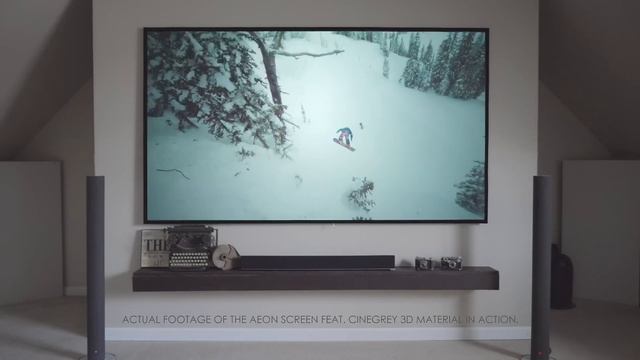 Elite Screens Aeon Series CineGrey 3D ISF certified