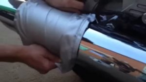 Чехол для мотоцикла. Тест на жаропрочность.