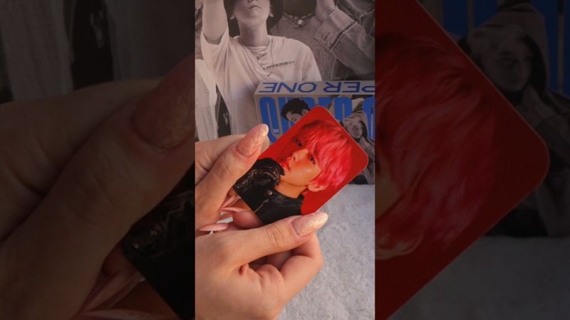 последняя карточка бэка, чтобы закрыть сет с картами SUPERM  #baekhyun #kpopphotocard #kpopunboxing