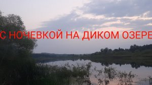 РЫБАЛКА С НОЧЕВКОЙ НА ДИКОМ ОЗЕРЕ!!!