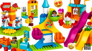 LEGO DUPLO Большой парк аттракционов (10840) ОБЗОР // ЛЕГО ДУПЛО БОЛЬШОЙ НАБОР // ВИДЕО ДЛЯ ДЕТЕЙ