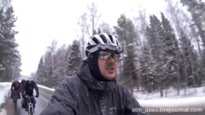 Зимний двухдневный поход на велосипедах (часть 3 из 3)