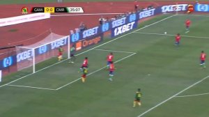 Vincent Aboubakar was on fire 🔥 for Cameroon against The Gambia