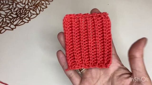 Резинка крючком / имитация вязания спицами / косичка крючком