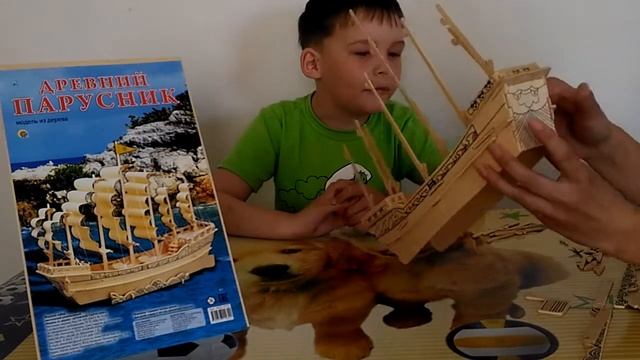 Собираем ОБАЛДЕННЫЙ КОРАБЛЬ Модель  древьнего парусника