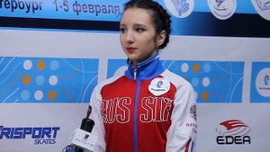 Полина Цурская, интервью после КП. Первенство России 2017