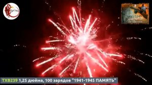 TXB239 1,25 дюйма, 100 зарядов "1941-1945 ПАМЯТЬ"