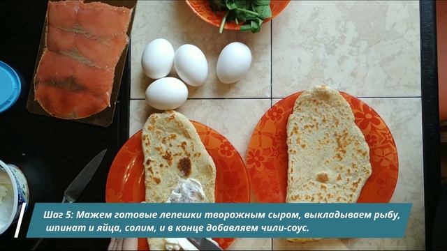Cooking without kids: Лепешки с рыбой, шпинатом и яйцом.