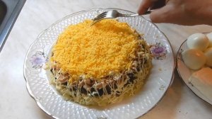 Салат один из лучших. Салат  БЕЛЫЙ ЛЕБЕДЬ.