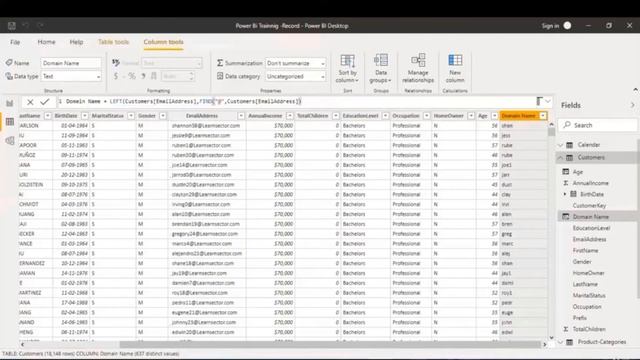 Power BI DAX text functions - UPPER, LOWER, LEFT, RIGHT, MID, FORMAT, FIND, CONCATENATE, SEARCH, LE