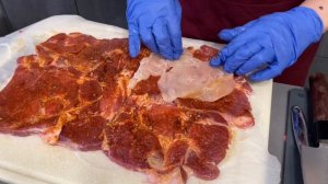 Сочный Мясной Рулет рецепт Такой Вы ещё не ели Свиной рулет с куриным филе и беконом Елена готовит