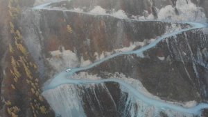 Спуск с перевала Кату-Ярык на автобусе форд транзит