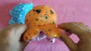 Осьминог перевертыш. Добрый и злой осьминог. Осьминог с подсветкой. Мягкая игрушка для детей.