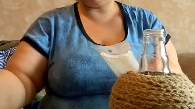 Бутылка к подносу из джута смотреть онлайн