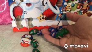 Распаковка / Новогодний календарь Kinder ?