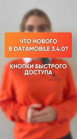 «Кнопки быстрого доступа» — новая функция в DataMobile 3.4.0, которая ускорит работу оператора.