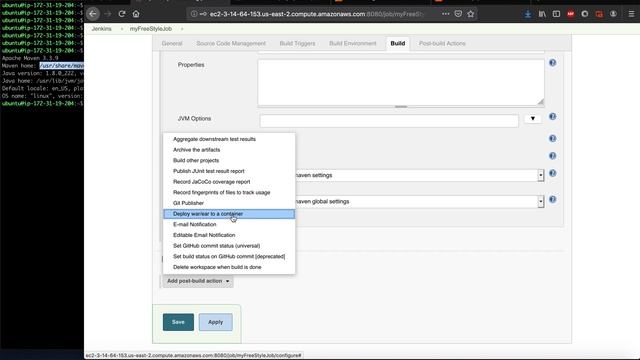 Deploy Java WAR file into Tomcat from Jenkins | Freestyle Job Tutorial | Deploy WebApp from Jenkins смотреть онлайн