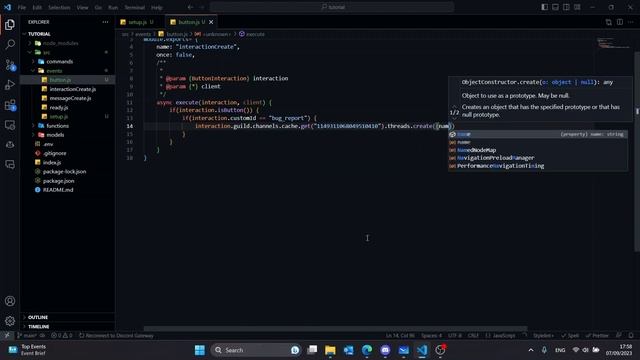 DiscordJS v14 - #8 | Custom Forums | Button Actions and Modals