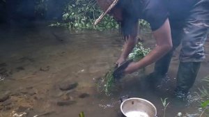 Bamboo Survival Shelter, Stream Fishing, Catch and Cook: Survival Alone | EP.242