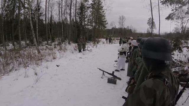 Getting ready forThe third battle of Kharkov. WWII. Airsoft. Reenactment, смотреть онлайн