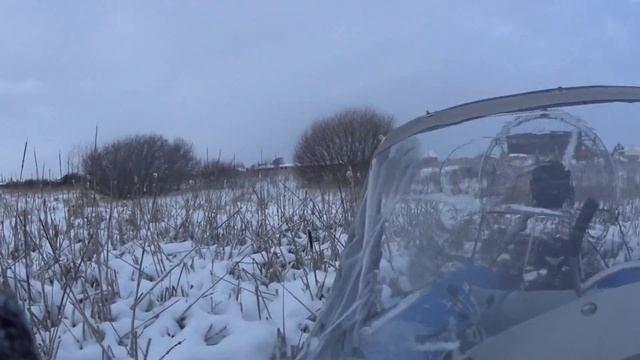 СВП Бриз 420 22s застрял ... как вытащить самостоятельно / Hovercraft Breeze 16.01.2016 смотреть онлайн