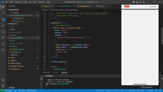 Not getting response from backend localhost in React Native - FIXED | Expo | NodeJS | NO PHP смотреть онлайн