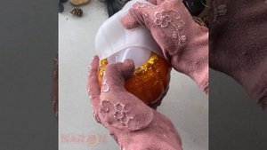 Силиконовая форма для изготовления шкатулки с крышкой "Тыква"