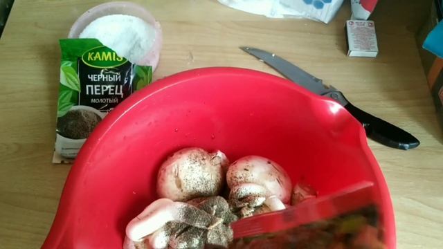Шампиньоны на сковороде ,(маринованные) смотреть онлайн