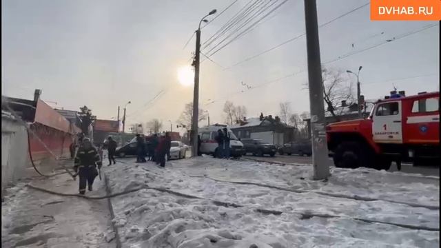 Кафе быстрого питания загорелось на рынке «Многорядов» смотреть онлайн