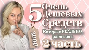 5 ДЕШЕВЫХ СРЕДСТВ КОТОРЫЕ РАБОТАЮТ КАК ЛЮКС/ 2 часть