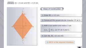 How to Construct a Rhombus | Properties