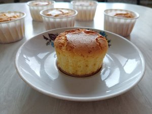 Творожные кексы с кукурузной мукой