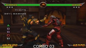 Mortal Kombat Armageddon - SCORPION (COMBO INFINITO) PS2