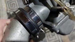 ИЖ Планета Спорт 350. Хомуты на карбюратор.