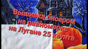 179.  Вышивка бисером на равномерке на Лугане 25 каунта для начинающих