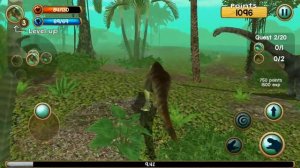 Играем в СИМУЛЯТОР ДИНОЗАВРА охотимся на динозавров мобильная игра - Tyrannosaurus Rex Sim 3D