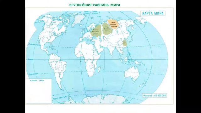 Крупнейшие равнины мира. География 5 класс смотреть онлайн