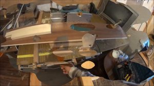 Установка электрорубанка боком