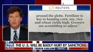 Такер Карлсон : возможно, скоро у нас будет не хватать еды.