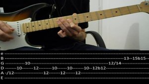RHCP - Dani california solo (slow + tabs)