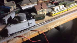 Модель советского тепловоза Чмэ3т первые испытания!!!n scale масштаб 1/160
