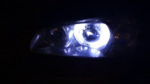 мини led линзы вместо дальнего elantra XD