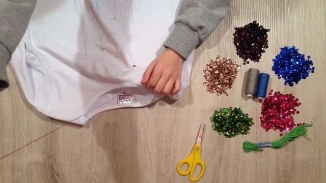 Вышивка пайетками
